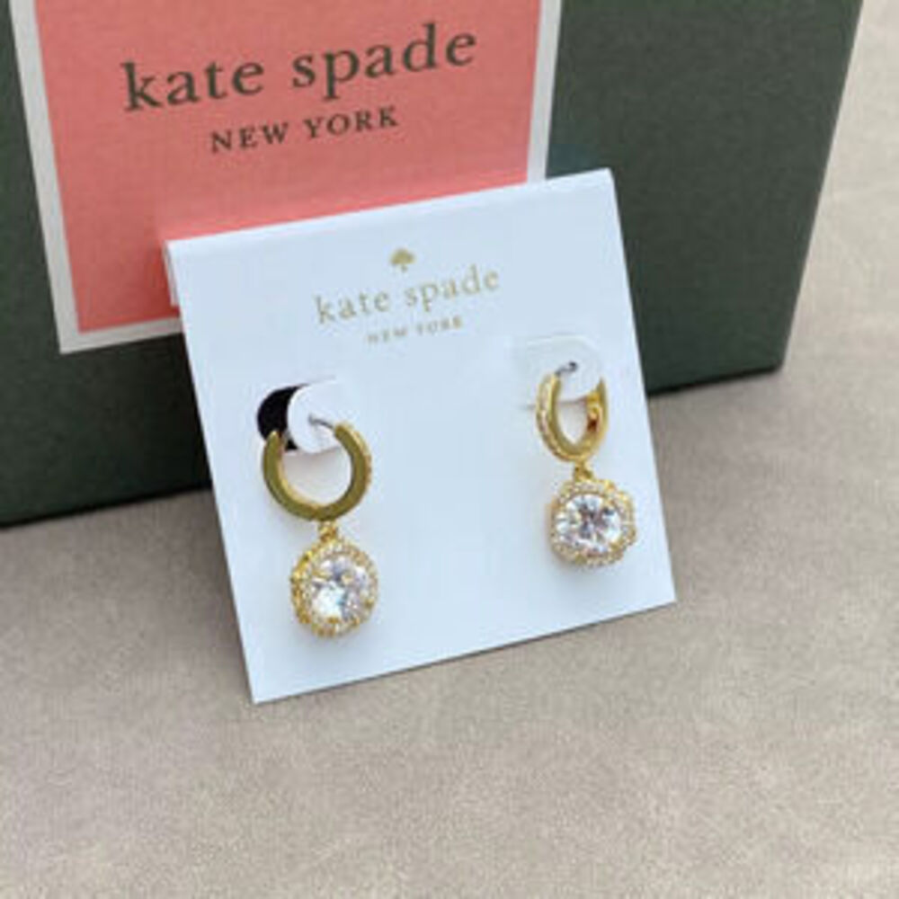 kate spade Round CZ Earrings